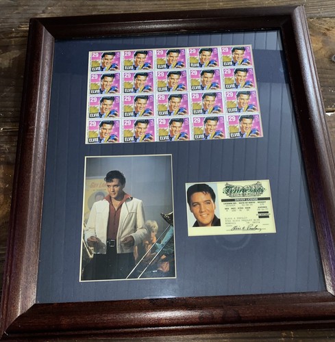 Framed elvis presley sheet - framed, 1